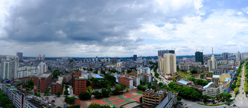 钦州楼房建筑 全景图