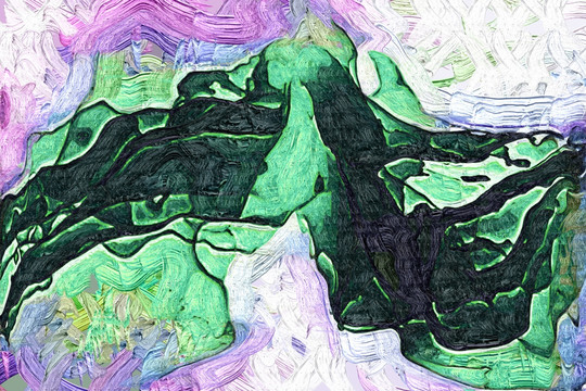 高清抽象油畫裝飾畫