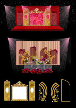 紅 金色婚禮 紅色婚禮