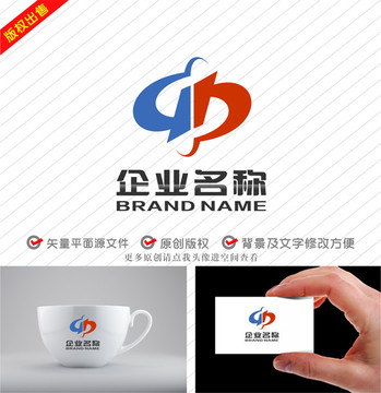 GB字母BG标志灯笼云logo