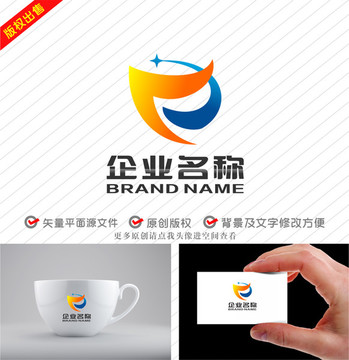 F字母标志科技公司logo