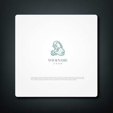 獅子logo 石獅子logo