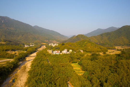 竹林 山村 麻力湖村