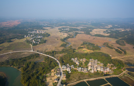 村庄 乡村 航拍乡村