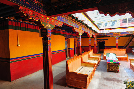 昌珠寺寺庙走廊