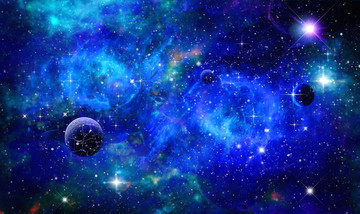 藍(lán)色星空背景