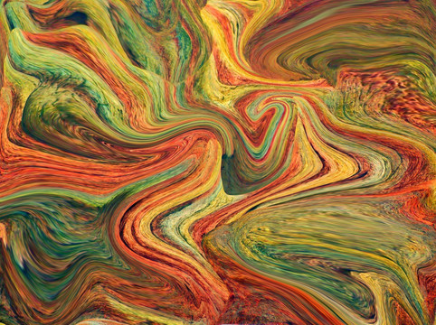 抽象油畫