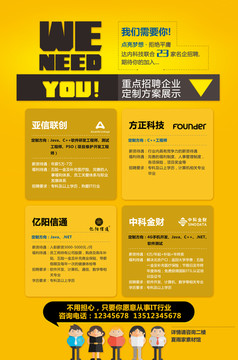 招聘人才 我們需要你