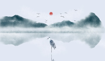 水墨山水畫(huà)