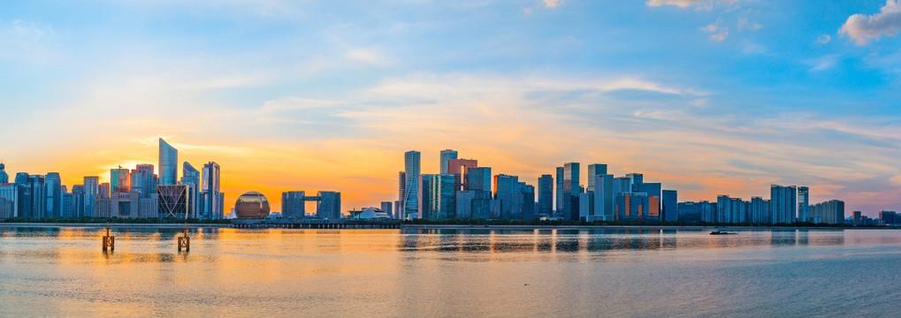 杭州钱江新城全景