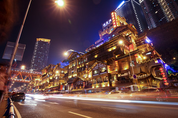 重庆夜景 洪崖洞夜景