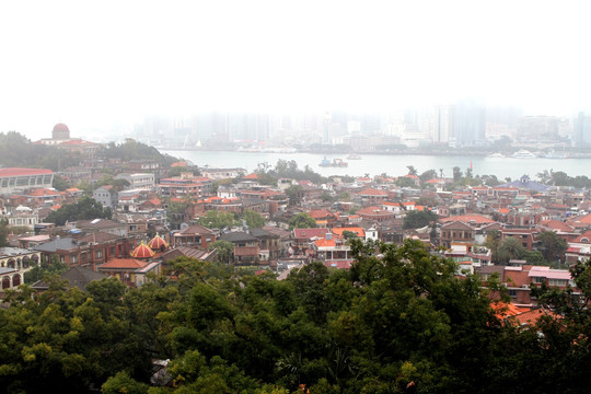 细雨中 鼓浪屿 俯瞰