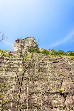 净名谷风景区峭壁