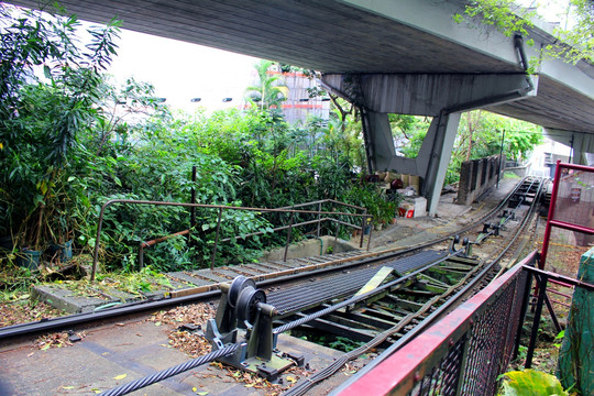 香港太平山缆车车轨道