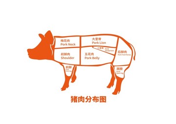 豬肉分布圖 豬分布圖 豬平面