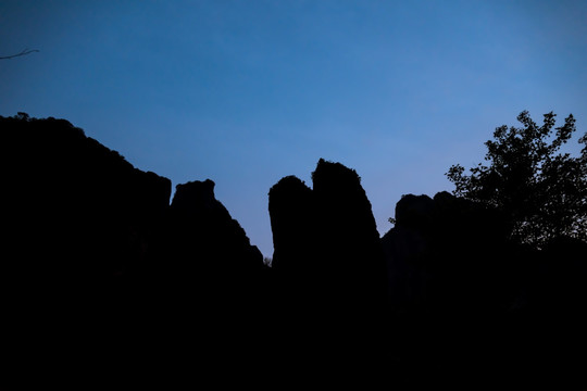 雁荡山灵峰景区夜景