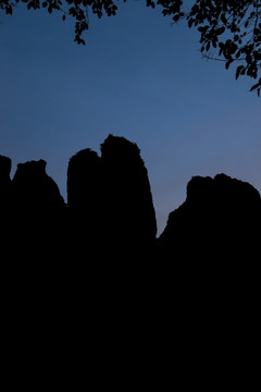 雁荡山灵峰景区夜景