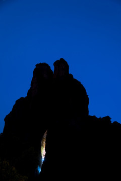 雁荡山灵峰景区夜景