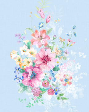 手繪花