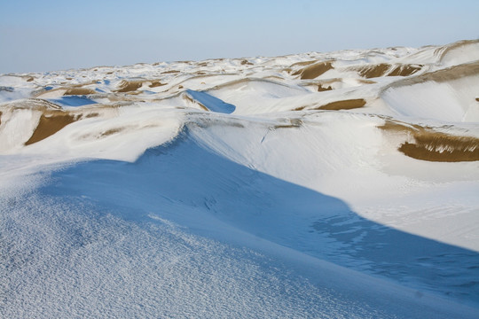 沙漠雪景