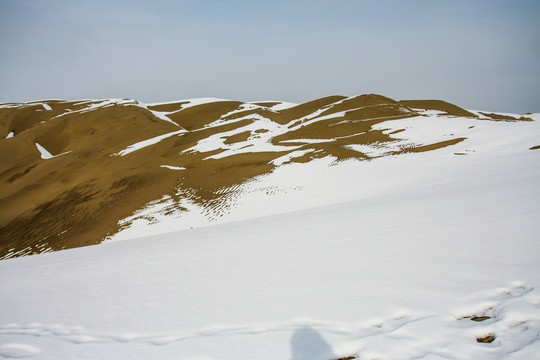 沙漠雪景