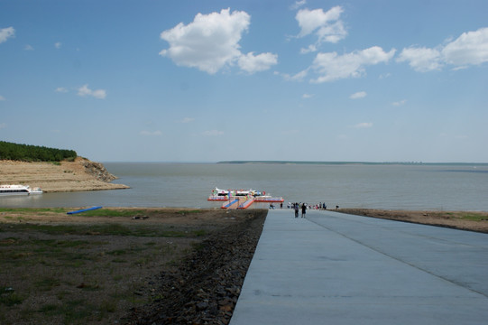 尼尔基 水库 游乐场 大海 海