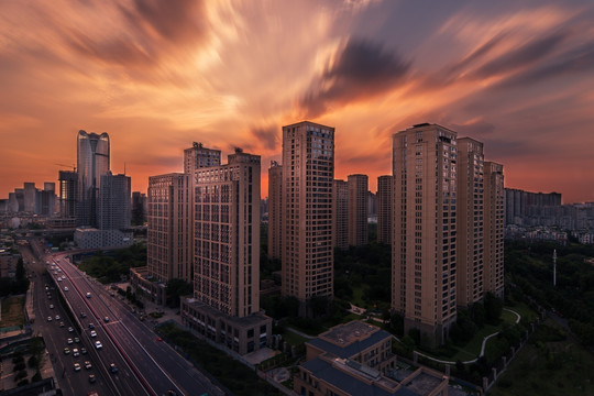 成都杉板桥夜景