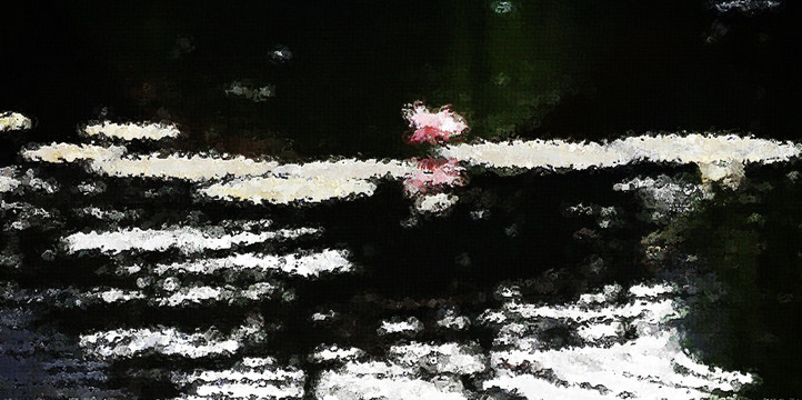 荷花油畫(huà)