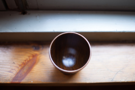 日式木杯定制 大肚杯 清酒木杯