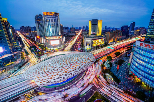 上海五角场夜景 高清大图