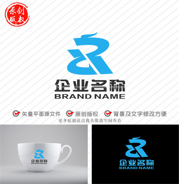 dRz字母DZP标志龙logo