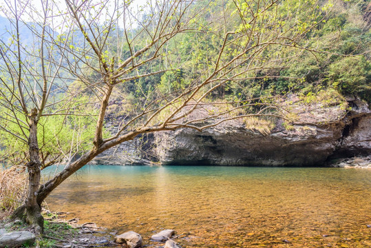 石桅岩景区山水风光