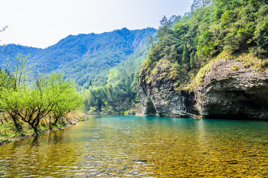 石桅岩景区山水风光