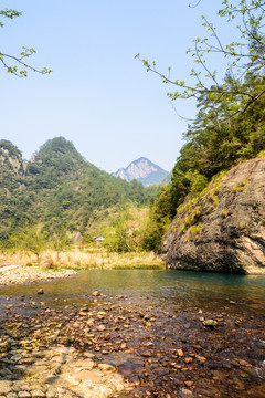 石桅岩景区山水风光