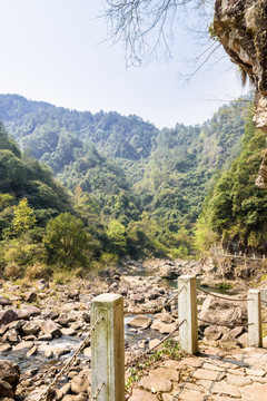 石桅岩景区山水风光