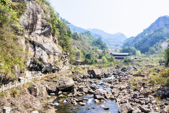 石桅岩景区山水风光