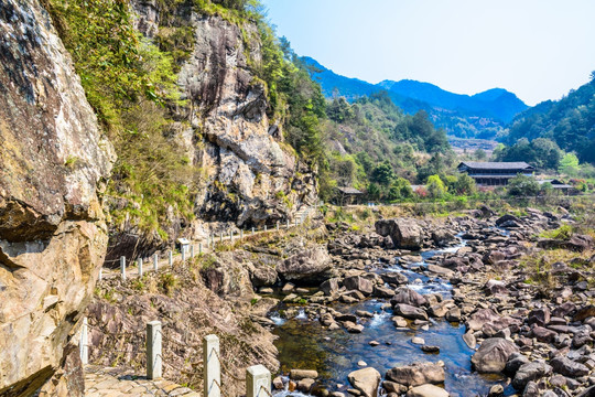 石桅岩景区山水风光