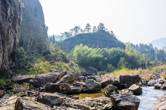 石桅岩景区山水风光