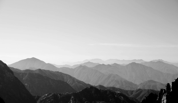 水墨群山 水墨黄山 高清