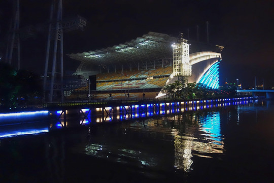 广州体育馆夜景