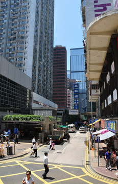 香港 香港街道 城市街道 中国