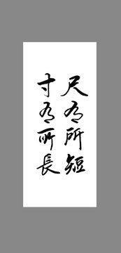 尺有所短寸有所長(zhǎng)