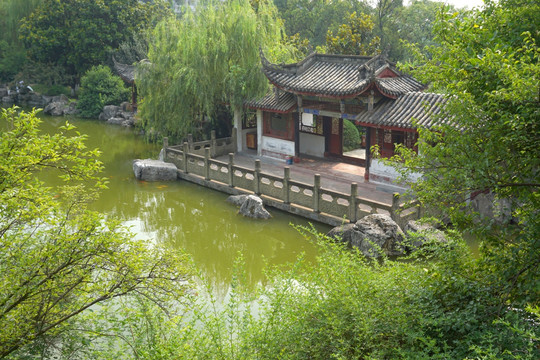 中国传统园林建筑 水榭亭台
