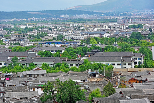 丽江 丽江古城 丽江全景