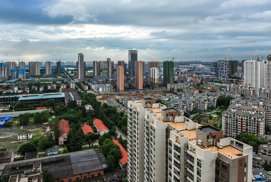 城市上空