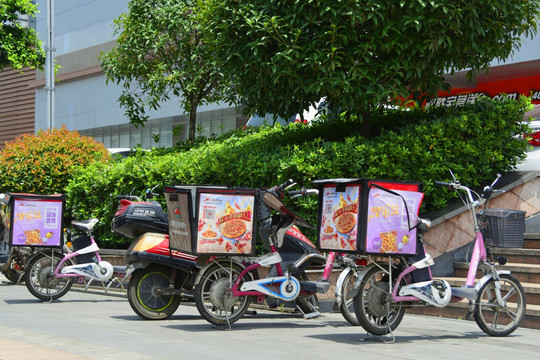 外卖送餐车 快餐外卖车