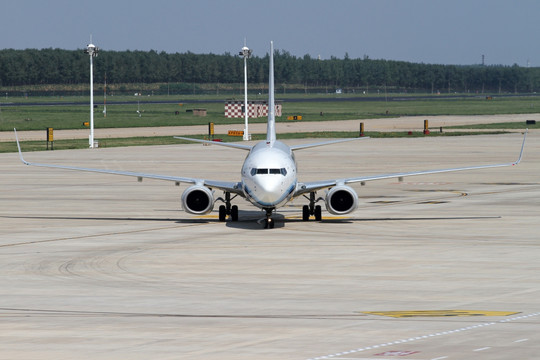 厦门航空 飞机滑行