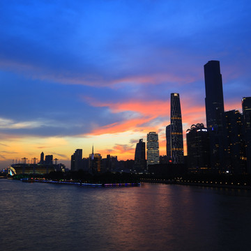 广州珠江新城夜景