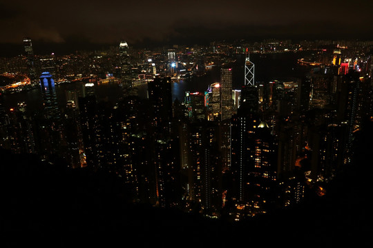 香港太平山夜景