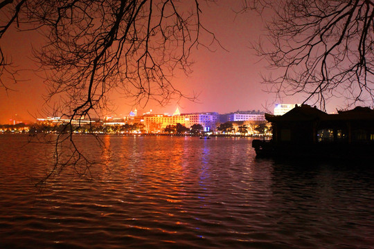 西湖 西湖夜景